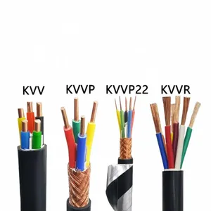 Câble de commande multiconducteur en cuivre ZR-RVV KVV, isolé en PVC, ignifuge, pour la surveillance automatisée, certifié CCC - Product Image 1