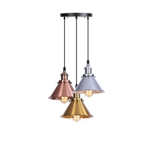 Lampada pensile ristorante Cafe retrò E27 E26 metallo nero Loft <span class=keywords><strong>Bar</strong></span> plafoniera industriale Vintage lampada a sospensione - Product Image 2