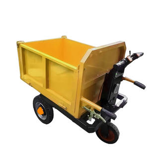 Petit véhicule de transport de cendres de camion à benne basculante électrique à trois roues pour le chariot à plate-forme d'acier inoxydable d'outils de chantier - Product Image 6