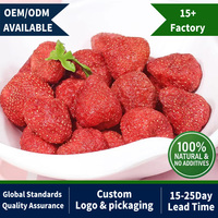 OEM Knapperige en Heerlijke Gevriesdroogde Aardbeien Als Natuurlijke Fruit Snack Gedroogde Groenten Gedroogd Fruit