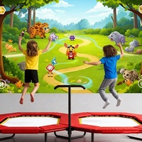 Sistema de Juego Interactivo con Sensor de Movimiento para Trampolín AR de 55 Pulgadas para Parques de Trampolín Interiores