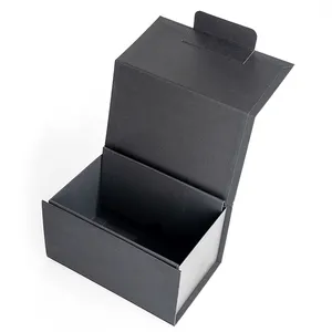 Custom small folding magnetic close gift box with handle
