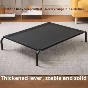 Adorable, ecológico, hecho a mano, moderno, Cuadrado de hierro forjado, cama elevada sólida para acampar para perros, cama elevada específica para verano para perros - Product Image 3