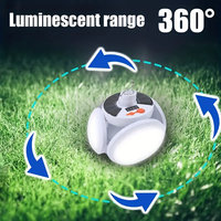 Lampes solaires pliables portables multifonctions super lumineuses avec affichage de la puissance, éclairage de tente, éclairage LED pour le camping