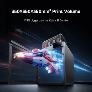 Imprimante 3D Kobra S1 de grande taille avec extrudeur à 350°C et nivellement automatique pour usage domestique, bricolage et éducation, impression haute vitesse atteignant la vitesse maximale - Product Image 1
