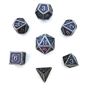 Biểu Tượng Tùy Chỉnh Dnd Xúc Xắc Thiết Lập Cạnh Sắc Nét D & D Dungeons Và Rồng Đa Diện Kim Loại Xúc Xắc Trò Chơi - Product Image 5