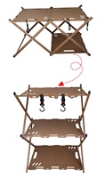 Mesa Plegable Portátil de Acero al Carbono, Diseño Moderno y Ligero para Exteriores, Ideal para Campismo, Barbacoa y Picnic