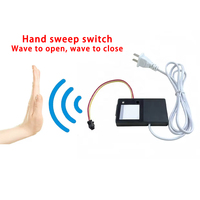 Interrupteur à capteur infrarouge sans contact personnalisé, 12V 1A 12W, transformateur intégré, alimentation intelligente, matériau ABS, 8-10cm