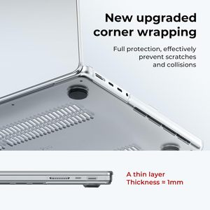 Custodia Rigida Trasparente in Plastica Cristallina per <span class=keywords><strong>MacBook</strong></span> <span class=keywords><strong>Pro</strong></span> 14 Pollici <span class=keywords><strong>13</strong></span> 16 <span class=keywords><strong>Air</strong></span> <span class=keywords><strong>13</strong></span>.3 <span class=keywords><strong>13</strong></span>.6 <span class=keywords><strong>13</strong></span> 12 15 15.3 Pollici M4 M3 M2 M1 - Product Image 4