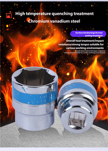 24Pcs Ổ Đĩa Tác Động Ổ Cắm Cờ Lê Thiết Lập Phổ Ratcheting OEM Ô Tô Hộ Gia Đình Công Cụ Tay Hoạt Động Chrome-Vanadi Thép - Product Image 3