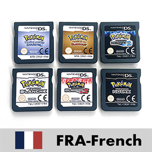 Cartouche de jeu FRA French SoulSilver HeartGold Black 1 2 WHITE 1 2 pour DS NDS 3DS multilingue - Product Image 1
