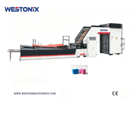 Machine à plastifier électrique automatique haute vitesse WESTONIX pour flûtes, plastification à chaud 160 m/min, cartons papier-plastique, multifonctionnelle