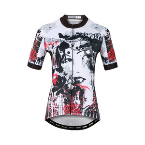 เสื้อปั่นจักรยานพิมพ์ลาย Sublimation แบบขายส่ง พร้อมรุ่น OEM Ropa de Ciclismo สำหรับผู้หญิงนักปั่นจักรยานกลางแจ้ง - Product Image 1
