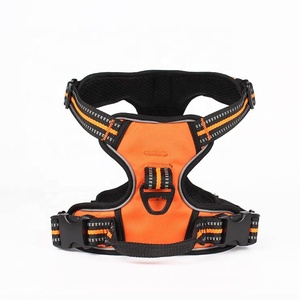 Maychan反射調節可能なペットハーネスセットソフトメッシュパッド入り犬用ベストハンドル付き - Product Image 1