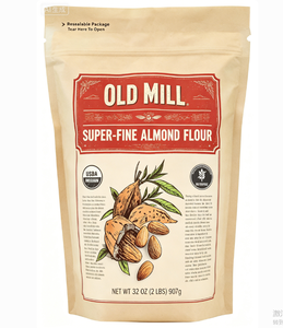 Poudre d'amande pure biologique, sans sucre ajouté, moulue à basse température, farine d'amande naturelle pour la pâtisserie et les boissons quotidiennes, vente en gros - Product Image 1