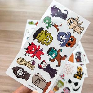 Nouveaux Tatouages Temporaires d'Halloween 2026 pour Enfants – Autocollants Colorés Écologiques et Imperméables (8 Feuilles) pour Fêtes et Art Corporel - Product Image 6