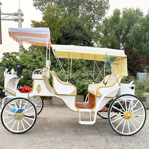 Carruaje de caballos para bodas y turismo Carruaje de caballos eléctrico de 4 ruedas - Product Image 5