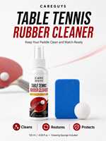 Flacon pulvérisateur nettoyant pour caoutchoucs de tennis de table – Liquide d'entretien pour clubs, entraînement, compétition et maintenance quotidienne des raquettes