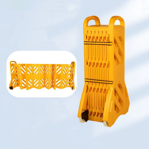 Barrière <span class=keywords><strong>de</strong></span> sécurité <span class=keywords><strong>mobile</strong></span> <span class=keywords><strong>de</strong></span> barrière escamotable extérieure polyvalente <span class=keywords><strong>de</strong></span> <span class=keywords><strong>chantier</strong></span> <span class=keywords><strong>de</strong></span> construction faite en plastique durable protection du trafic <span class=keywords><strong>de</strong></span> stockage facile - Product Image 2