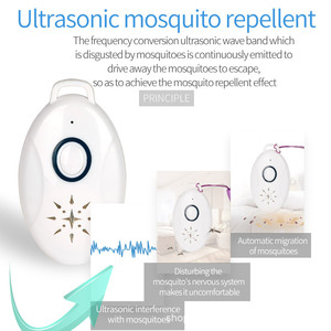 Mini répulsif anti-moustiques à ultrasons, portable, écologique, pour une utilisation en extérieur, avec LED clignotante - Product Image 5