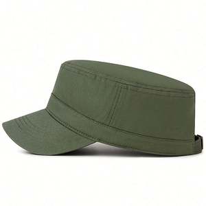 Simple <b>Flat</b> Baseball <b>Cap</b> for <b>Men</b> Women Youth Custom Sports <b>Cap</b> Solid Colors for Spring Autumn Outdoors Made Common Cotton Fabric - Product Image 3