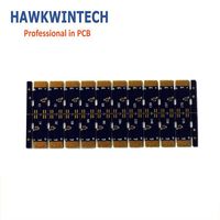 Carte de circuit imprimé (PCB) électronique personnalisée OEM à 6 couches pour driver LED, avec connecteurs dorés, en matériau FR4, certifiée ISO, MOQ 1, Hawkwintech, dorure par immersion
