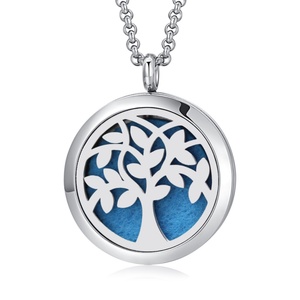 Best Selling Women's Bohemian Style 18K Gold Plated Link Essential Oil Aromatherapy Diffuser <b>Locket</b> Pendant for Anniversary - Product Image 3