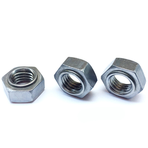 #8 1/4 5/16 3/8 1/2 7/16 Sechskant-Sechs kant schweiß mutter aus Kohlenstoffs tahl Punkts chweiß mutter - Product Image 3