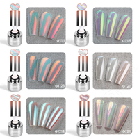 Poudre à ongles chromée YOKEFELLOW GleamTap Cushion Glass Chrome 0,5g-GT211 Effet Donut Glacé Poudre de nacre Moonlight Décoration pour nail art