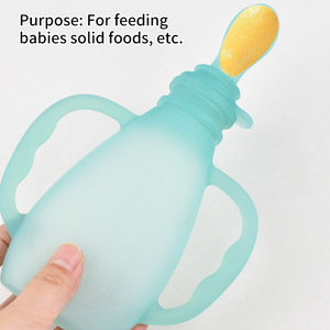 Bolsa Reutilizable de Silicona para Almacenamiento de <span class=keywords><strong>Leche</strong></span> <span class=keywords><strong>Materna</strong></span> <span class=keywords><strong>con</strong></span> Doble Asa, Biberón Dispensador de <span class=keywords><strong>Cereal</strong></span> para Bebés - Product Image 4