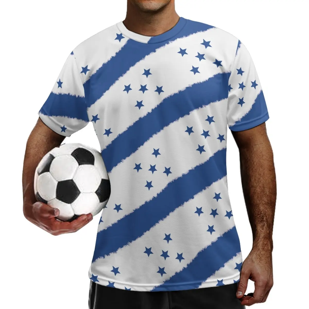 ขายส่งเสื้อกีฬาฤดูร้อนของผู้ชายพิมพ์ตามความต้องการธงชาติฮอนดัสรัสพิมพ์เสื้อฟุตบอล Dropshipping เสื้อคุณภาพสูง