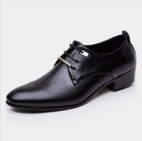 Chaussures habillées vintage pour hommes à bout pointu, grande taille, en PU vieilli, respirantes, pour affaires, bureau, chaussures tendance pour jeunes hommes