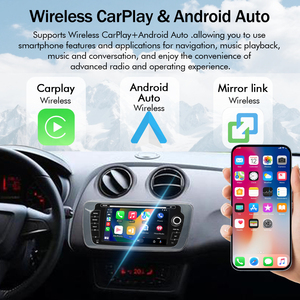 Autoradio LELV 7 pouces avec système Linux pour SEAT <span class=keywords><strong>Ibiza</strong></span> 6J IV 4 (2009-2013) Écran partagé Stéréo Navigation Android Auto Lecteur vidéo - Product Image 4