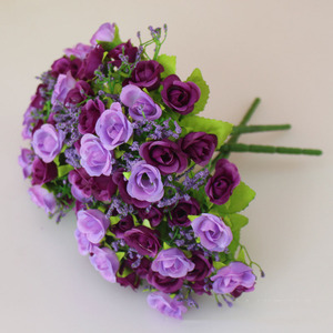 Ramo de rosas artificiales, 7 braguitas decorativas, 21 cabezas, gran oferta - Product Image 5