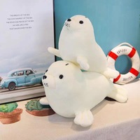 Peluche longue en coton PP, simulation de monde sous-marin (phoque et lion marin), hauteur 31-50 cm, pour les plus de 14 ans, événements Zoo et Aquarium