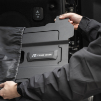 Kits de panneaux d'extension de fenêtre latérale de voiture TQ, kits de panneaux d'extension de fenêtre avec support de réservoir de 7 l, planche de traction