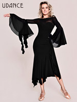 Nouvelle Collection UDANCE 2026 – Jupes de Danse de Salon pour Femmes et Filles – Jupe Ajustée Taille Haute pour Femmes AMD08