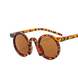 Новые милые круглые солнцезащитные очки для детей для девочек и мальчиков От 3 до 8 лет UV400 Защитные солнцезащитные очки