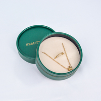 Boîtes à bijoux en papier kraft personnalisées, emballage écologique rembourré en velours pour boucles d'oreilles, colliers, bracelets, bagues avec logo personnalisé