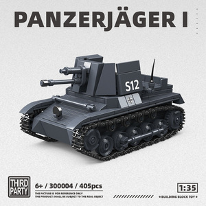 Juguete Educativo de Plástico para Niños, Modelo de Tanque <span class=keywords><strong>Militar</strong></span> para Armar, Bloques de Construcción de Tanque Alemán de la Segunda Guerra Mundial - Product Image 3