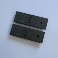 Interrupteur tactile sans fil RF433 indépendant d'usine, grand bouton, commande intelligente, interrupteur à bouton-poussoir