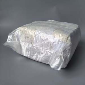 Trapos industriales de algodón 100% reciclado, paños de lana blanca, trapos de algodón de 25 kg y 10 kg, trapos de algodón blancos - Product Image 1