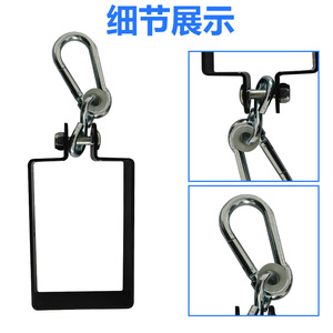 Heavy Duty <b>Swing</b> <b>Frame</b> Load Bearing Buckle Square Spring Hook Outdoor Children <b>Swing</b> Accessories Zinc Plated Iron - Product Image 4