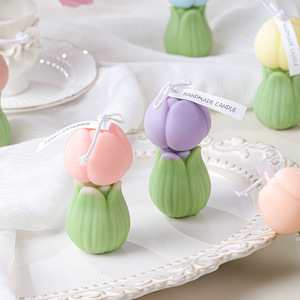 Mother's Day Luxurious Handmade Scented Candle-Coconut Wax Porcelain Jar Smokeless <b>Floral</b> Aromatherapy Gift <b>Box</b> for Bars - Product Image 3