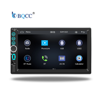 Autoradio BQCC 2 Din 7 pouces avec CarPlay, amplificateur, caméra de recul, lecteurs MP3/MP4, dashcam, Mirror Link RGB, support tableau de bord, lecteur universel