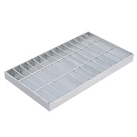 Grille en acier galvanisé à chaud Q235 - Grille de sol industrielle durable anti-corrosion avec un design carré