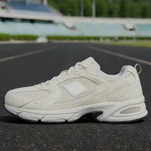 Zapatillas Deportivas de Lujo, Parte Superior de Tela Elástica Suave, Forro de Algodón Transpirable, Suela de Goma, Cierre con Cordones, Logotipo Bordado - Product Image 4