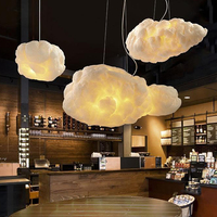 Lustre Créatif Nuages Flottants Lampe Suspendue LED Chambre Lampe Nordique 60 90 Moderne DIY Nuage Blanc