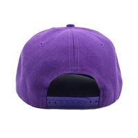 Sedex Audit Personnaliser Concevez Votre Logo À La Mode Unisexe En Coton 6 Panneau Violet Plaine Snapback Cap Chapeau De Sport