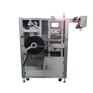 Máquina enrolladora de cinta de tela automática, industrial, Textil, banda elástica